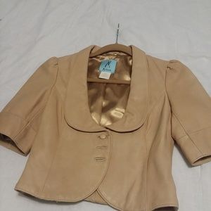 Marciano cropped leather jacket